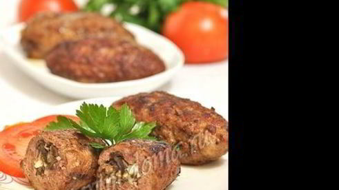 зразы с грибами, луком и яйцом