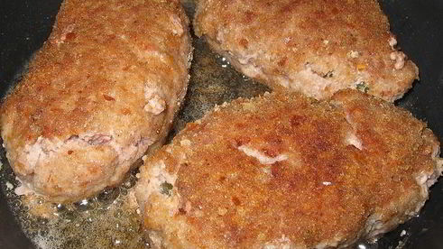 зразы с соленым огурчиком