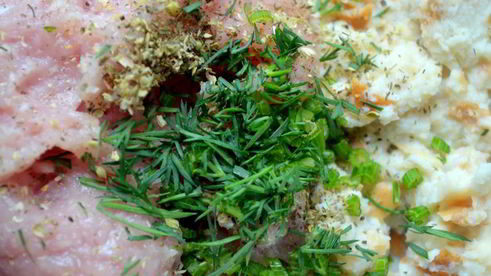 зразы с творогом и свежим кабачком