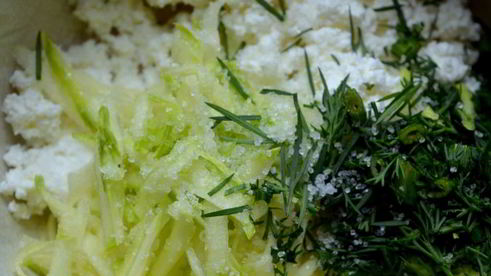 зразы с творогом и свежим кабачком