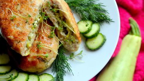 зразы с творогом и свежим кабачком