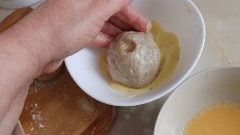 зразы с зеленым горошком и зеленью