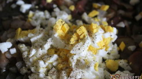 ароматная гречка с копченой грудинкой