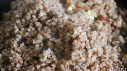 ароматная гречка с копченой грудинкой