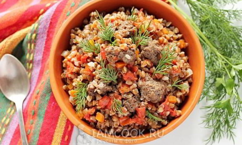 Рецепт гречки по-купечески с фаршем в мультиварке
