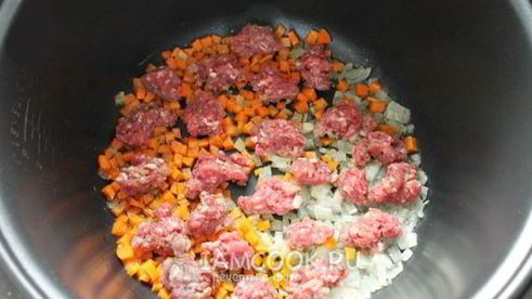 гречка по-купечески с фаршем в мультиварке