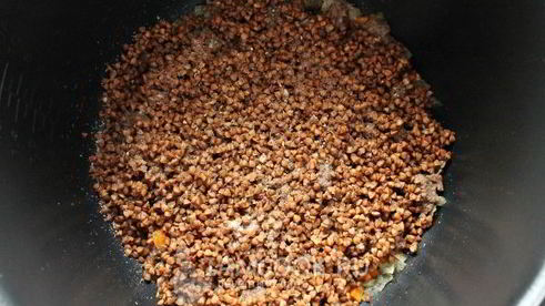 гречка по-купечески с фаршем в мультиварке