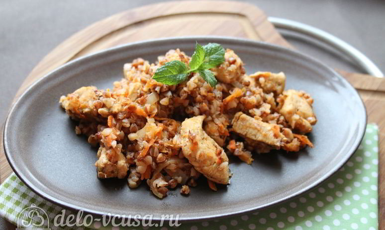 Рецепт гречки по-купечески с курицей