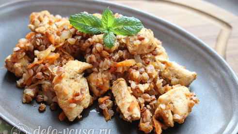 гречка по-купечески с курицей