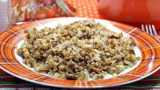 Гречка с грибами