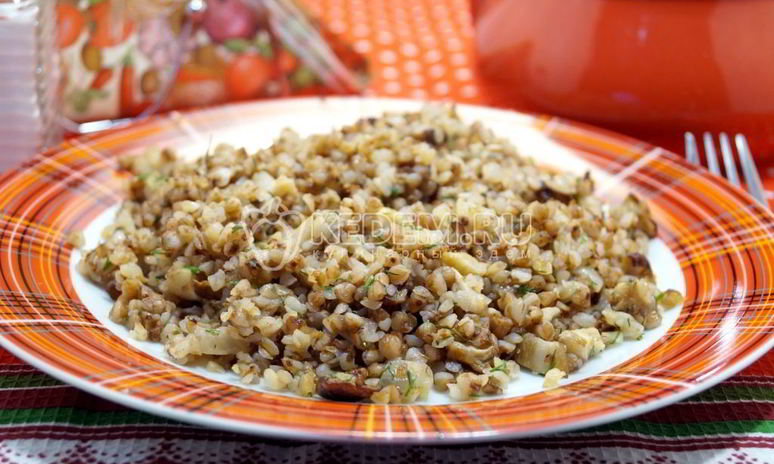 Рецепт гречки с грибами