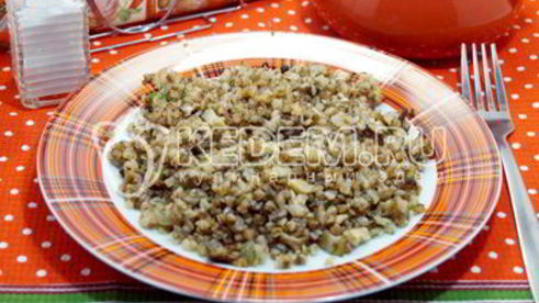 гречка с грибами