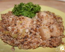 Гречка с грудинкой в мультиварке