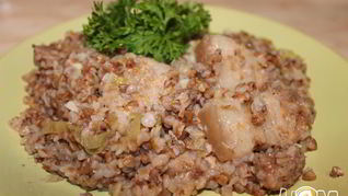 Гречка с грудинкой в мультиварке