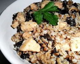 Гречка с курицей и грибами