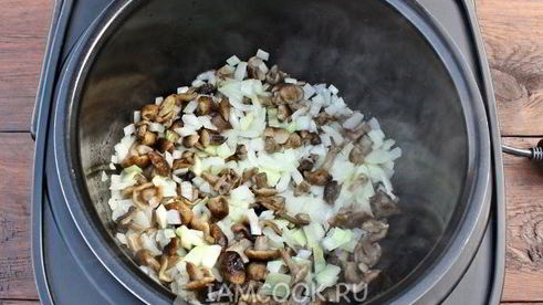 гречка с мясом и грибами в мультиварке