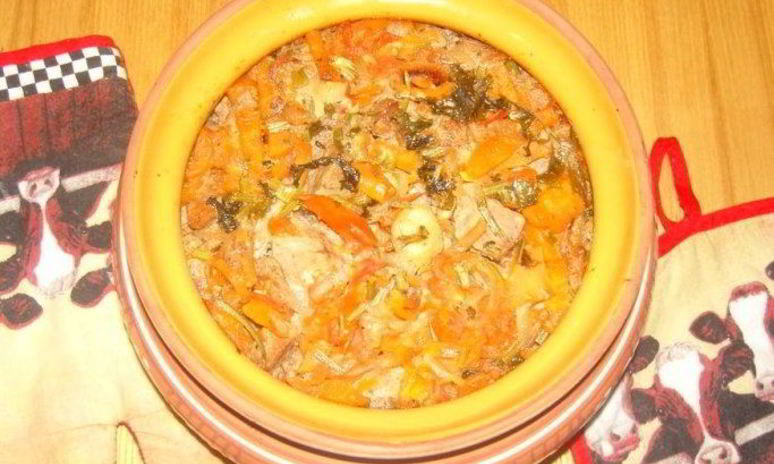 Рецепт гречки с мясома в горшочке