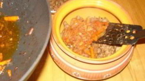 гречка с мясом в горшочке