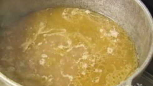 гречка с мясом в казане