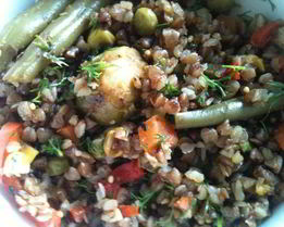 Гречка с овощами для худеющих