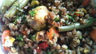 Гречка с овощами для худеющих