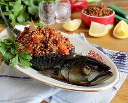 Гречка с рыбой в духовке