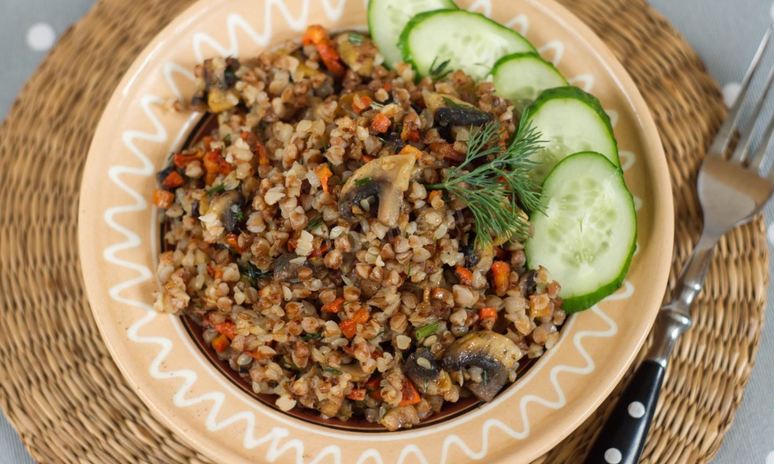 Рецепт гречки с шампиньонами