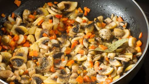 гречка с шампиньонами