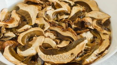 гречка с сушеными грибами