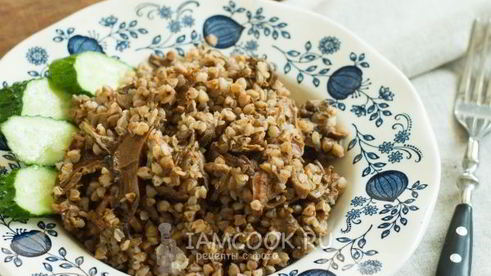 гречка с сушеными грибами