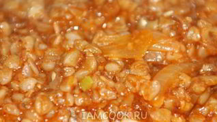 Гречка с тушенкой по-домашнему