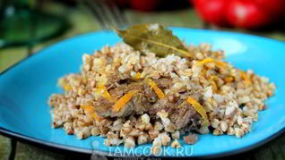 Гречка с тушенкой в мультиварке