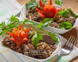 Гречка с тушенкой в скороварке