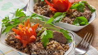 Гречка с тушенкой в скороварке