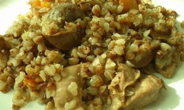 Рецепт гречки с желудками в мультиварке