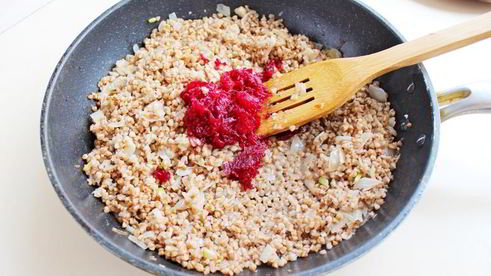 гречка со свеклой