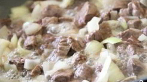 гречка со свининой с подливкой