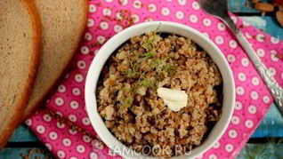 Гречка со свиным фаршем