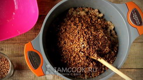гречка со свиным фаршем