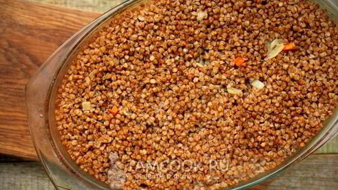 гречка со свиным мясом в духовке