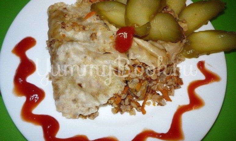 Рецепт гречневой каши с мясом в лаваше из мультиварки