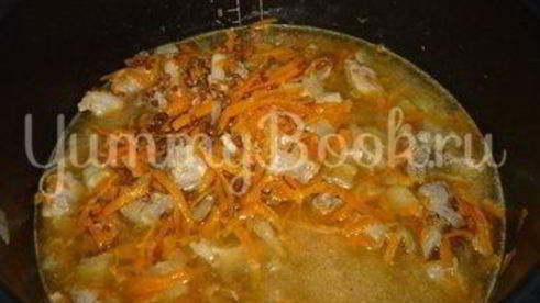 гречневая каша c мясом в лаваше из мультиварки