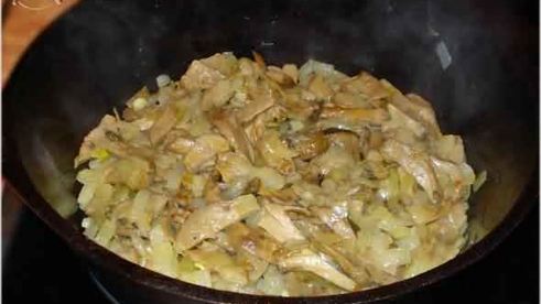 гречневая каша с белыми грибами