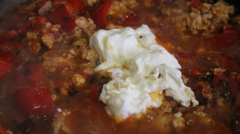 гречневая каша с болгарским перцем и фаршем