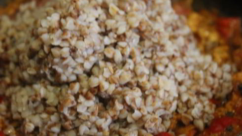 гречневая каша с болгарским перцем и фаршем