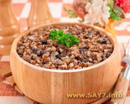 Гречневая каша с грибами