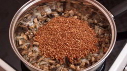 гречневая каша с грибами