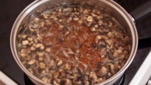 гречневая каша с грибами