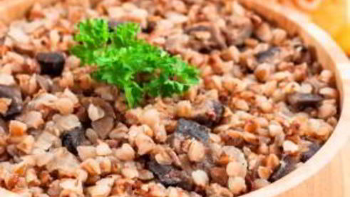 гречневая каша с грибами