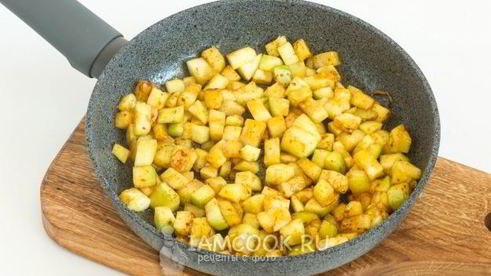 гречневая каша с кабачками и адыгейским сыром